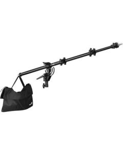 Impact Adjustable Mid-Range Tripod Boom Arm for Light Stand with 5 lb Capacity Sandbag and Extends to 60 Inches- Portable Light Stand Boom Arm Reflector Holder for Photography